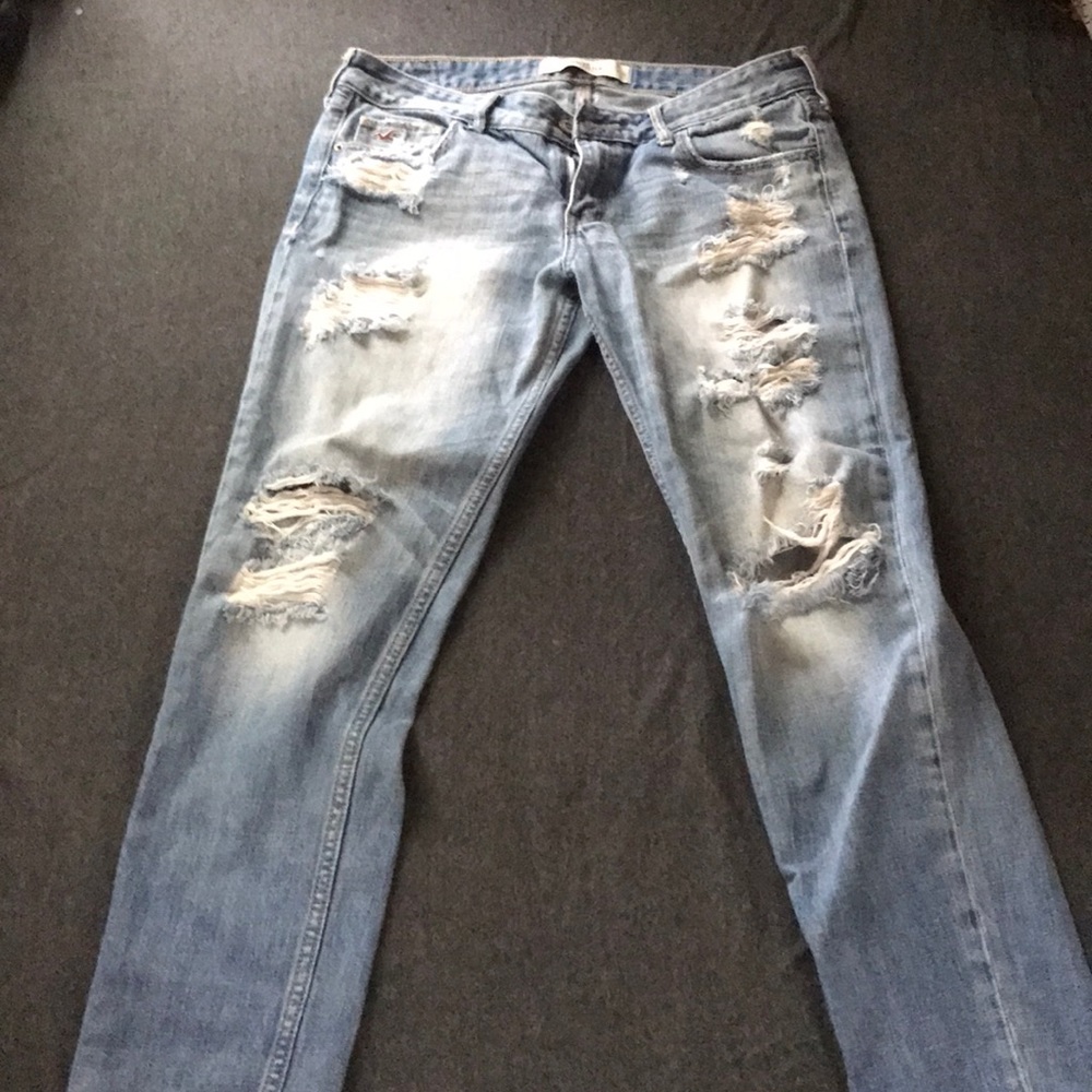 Hollister ripped jeans
